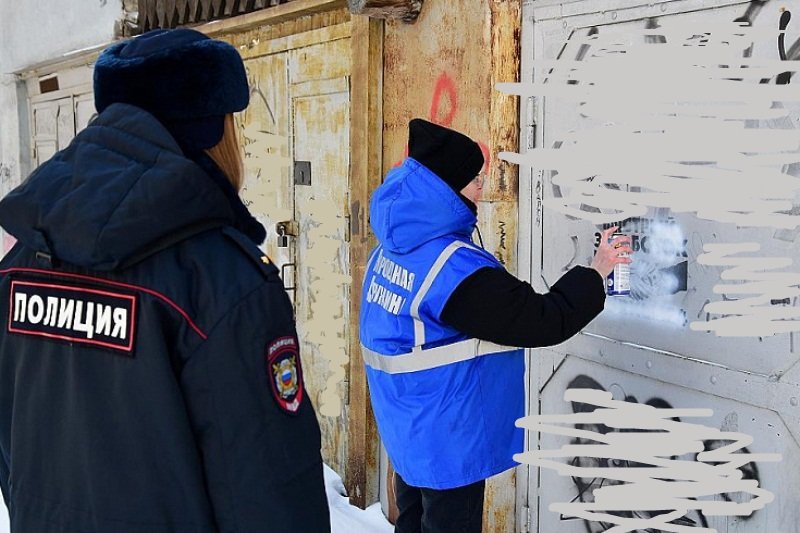 В Барнауле сотрудники ДПС пресекли противоправную деятельность новосибирских «трафаретчиков»