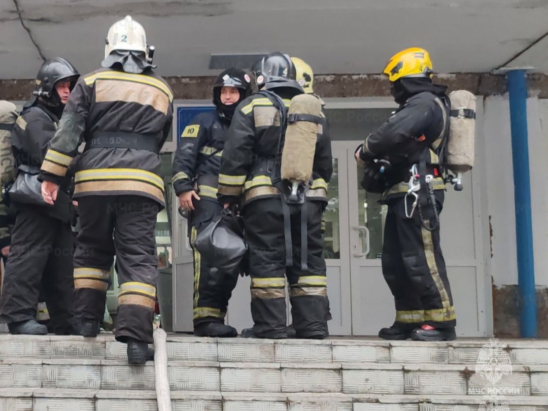 Пожар в городе Барнауле